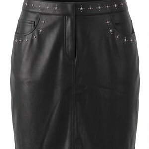 Karl Lagerfeld faux leather skirt